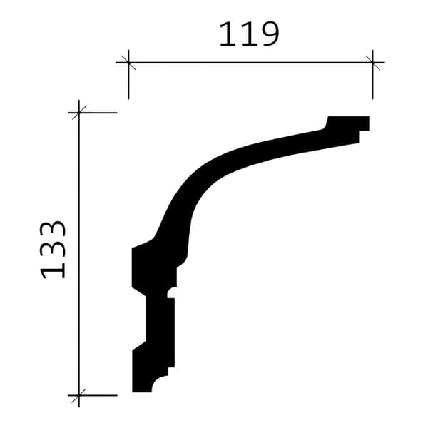 Taklister Profhome 150175-box 1 låda innehåller 6 lister 12 m