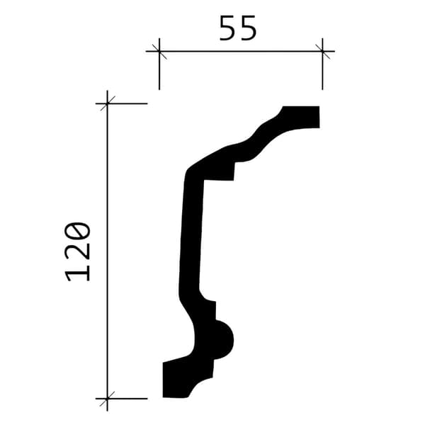 Stuklister Profhome 150177-box 1 kasse med 14 lister 28 m