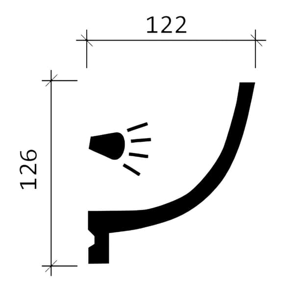 Taklister Profhome 150220-box 1 låda innehåller 6 lister 12 m