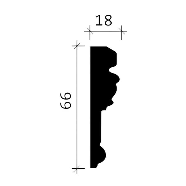 Vägglister Profhome 151314-box 1 låda innehåller 12 lister 24 m