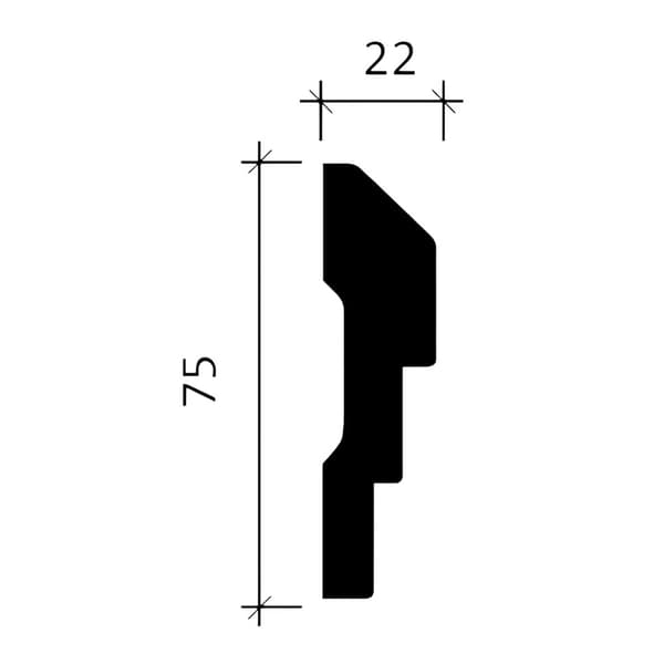 Væglister Profhome 151315-box 1 kasse med 18 lister 36 m