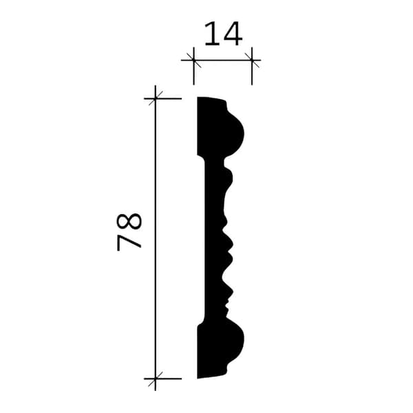 Væglister Profhome 151337-box 1 kasse med 18 lister 36 m