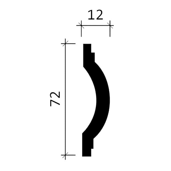 Væglister Profhome 151360-box 1 kasse med 12 lister 24 m