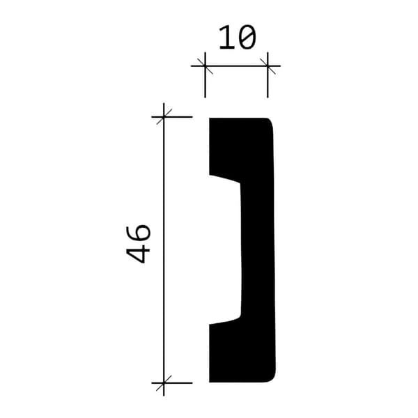 Væglister Profhome 151362-box 1 kasse med 20 lister 40 m