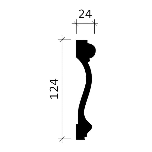 Væglister Profhome 151367-box 1 kasse med 8 lister 16 m