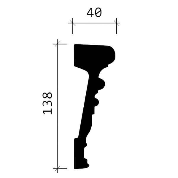 Vägglister Profhome 151368-box 1 låda innehåller 6 lister 12 m