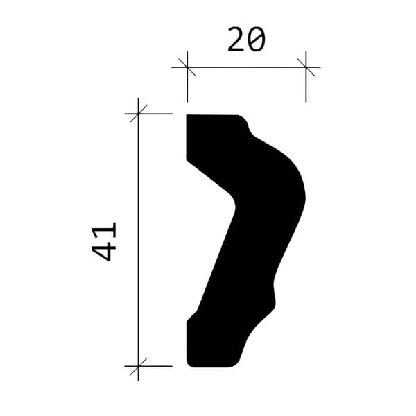 Væglister Profhome 151375-box 1 kasse med 15 lister 30 m