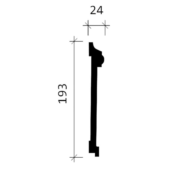 Vägglister Profhome 151381-box 1 låda innehåller 10 lister 20 m