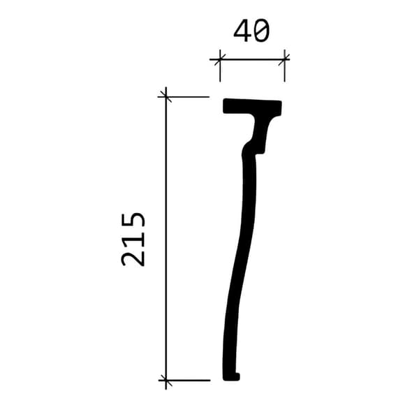 Væglister Profhome 151601-box 1 kasse med 4 lister 8 m