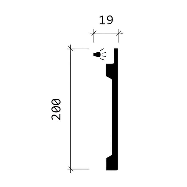 Vägglister Profhome 151606-box 1 låda innehåller 6 lister 12 m