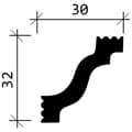 Miniatyrbild 5 av 6: Taklister Profhome 650130-box 1 låda innehåller 24 lister 48 m