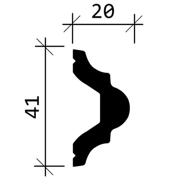 Vägglister Profhome 651308-box 1 låda innehåller 24 lister 48 m