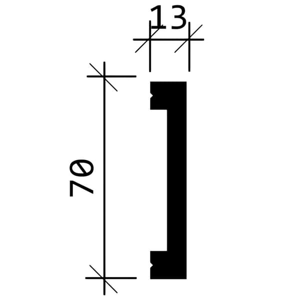 Vägglister Profhome 651363-box 1 låda innehåller 13 lister 26 m