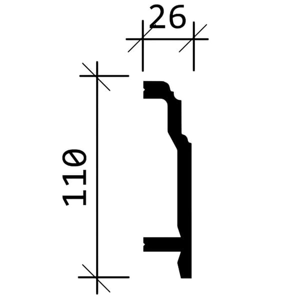 Golvlister Profhome 653101-box 1 låda innehåller 8 lister 16 m