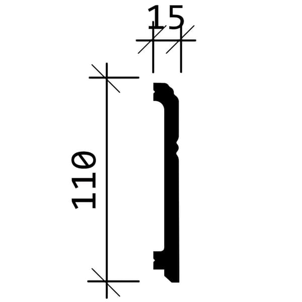 Golvlister Profhome 653103-box 1 låda innehåller 12 lister 24 m