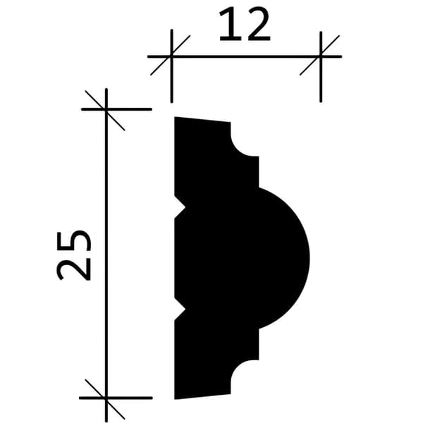 Væglister Profhome 651322-box 1 kasse med 10 lister 20 m