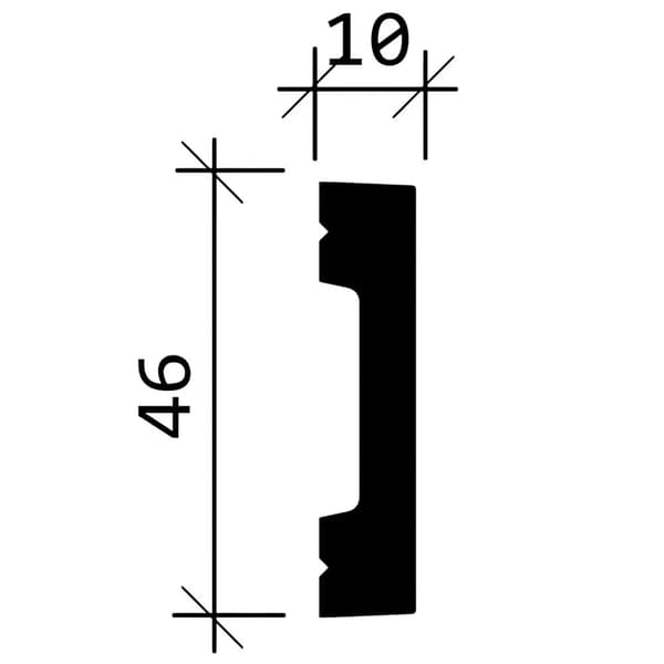 Vägglister Profhome 651362-box 1 låda innehåller 10 lister 20 m