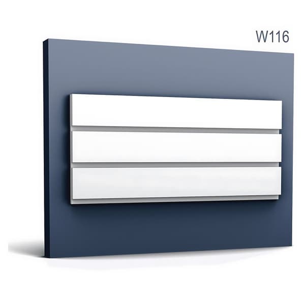 3D vægpaneler Orac Decor MODERN W116-box 1 kasse 6 dekorativ lister 12 m