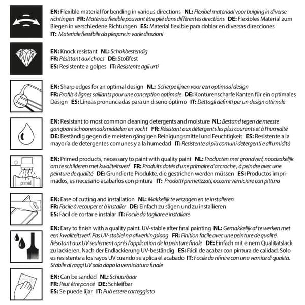 Flexibel list Orac Decor AXXENT CX199F stil tidlös / klassisk