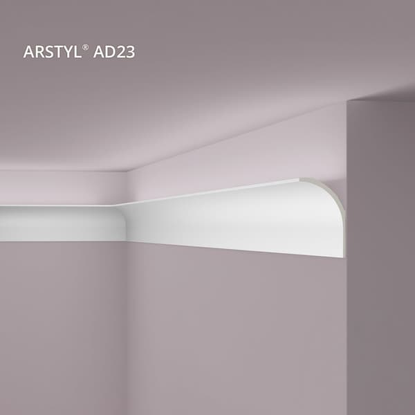 Taklist NMC ARSTYL AD23-box 1 låda innehåller 13 lister 26 m