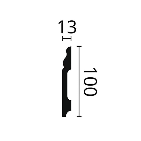 Golvlist NMC WALLSTYL FB2F-box 1 låda innehåller 10 lister 20 m