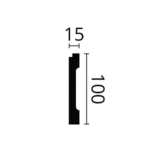 Jalkalista NMC WALLSTYL FD1-box 1 laatikko kanssa 15 listat 30 m