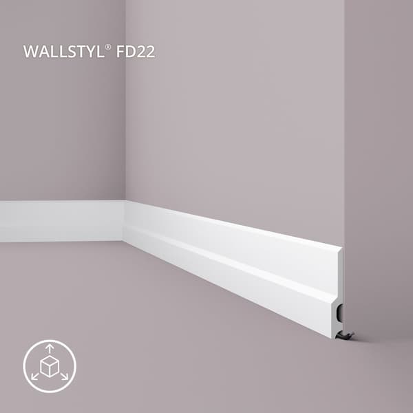Jalkalista NMC WALLSTYL FD22-box 1 laatikko kanssa 12 listat 24 m