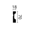 Miniatyrbillede 3 af 5: Fodlister NMC WALLSTYL FD7-box 1 kasse med 21 lister 42 m