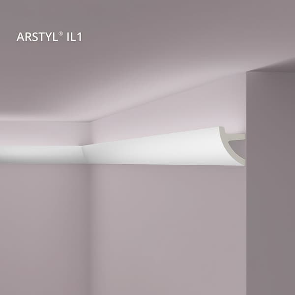 Stuklister NMC ARSTYL IL1-box 1 kasse med 24 lister 48 m
