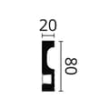 Miniatyrbillede 3 af 11: Fodlister NMC WALLSTYL IL11-box 1 kasse med 13 lister 26 m