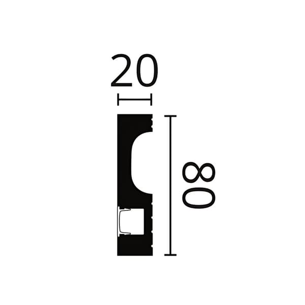 Fodlister NMC WALLSTYL IL11-box 1 kasse med 13 lister 26 m