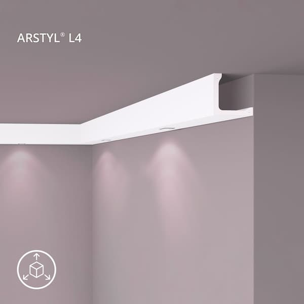 Täcklist NMC ARSTYL L4-box 1 låda innehåller 11 lister 22 m