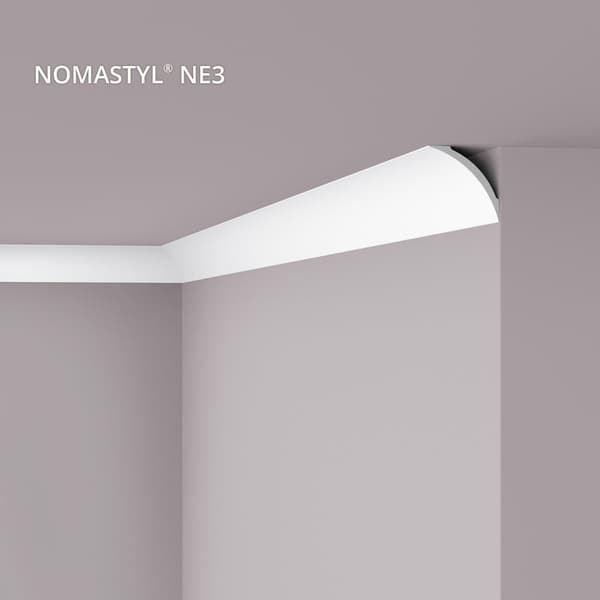 Taklist NMC NOMASTYL NE3 PURE-box 1 låda innehåller 35 lister 70 m