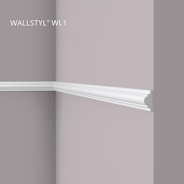 Vägglist NMC WALLSTYL WL1-box 1 låda innehåller 49 lister 98 m