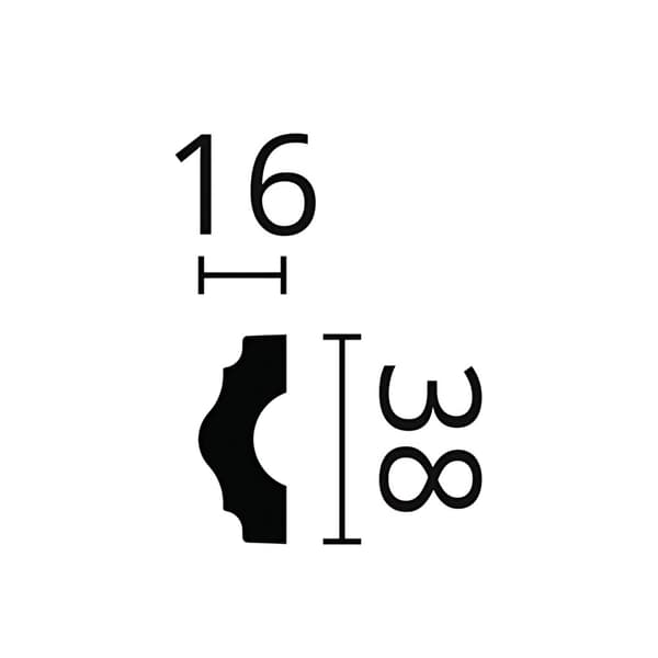 Vägglist NMC WALLSTYL WL3-box 1 låda innehåller 48 lister 96 m