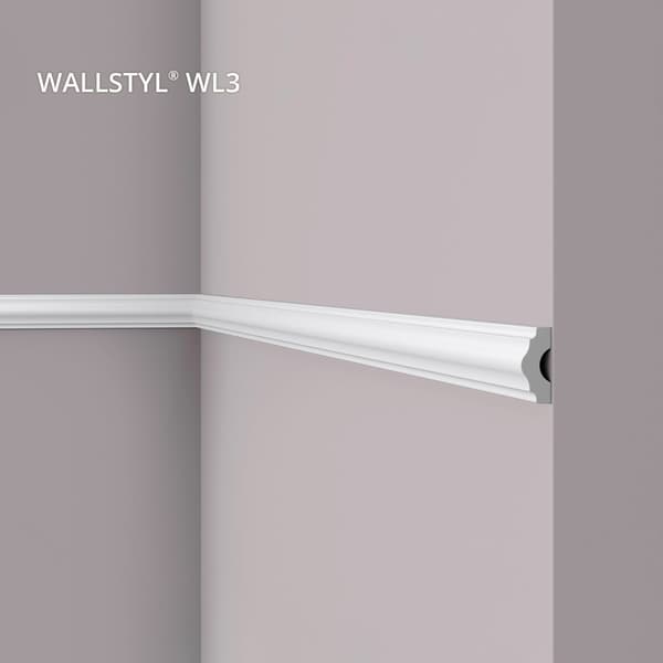 Vägglist NMC WALLSTYL WL3-box 1 låda innehåller 48 lister 96 m