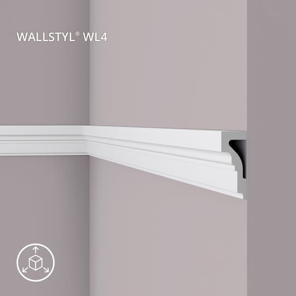 Vægliste NMC WALLSTYL WL4-box 1 kasse med 8 lister 16 m