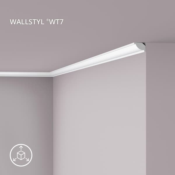 Stuklister NMC WALLSTYL WT7-box 1 kasse med 50 lister 100 m