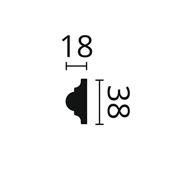 Vägglist NMC ARSTYL Z10-box 1 låda innehåller 50 lister 100 m