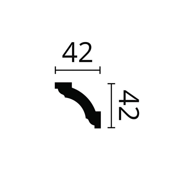 Kattolista NMC ARSTYL Z1240-box 1 laatikko kanssa 36 listat 72 m