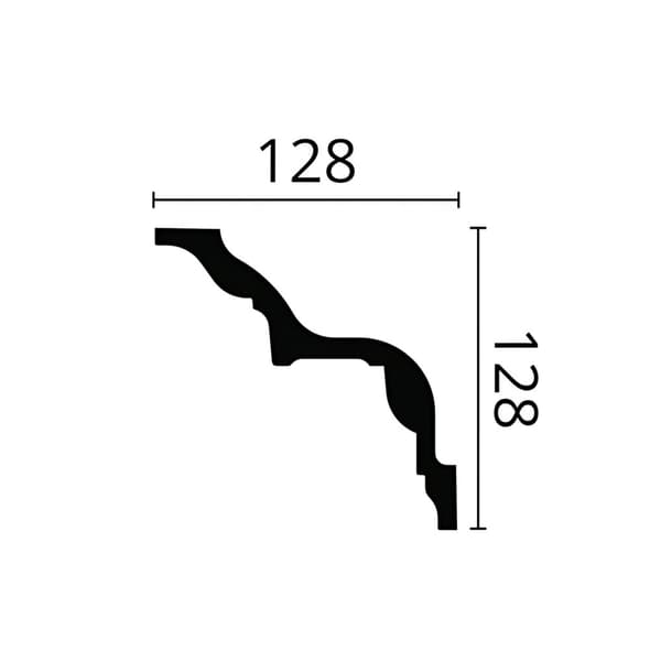 Taklist NMC ARSTYL Z24-box 1 låda innehåller 16 lister 32 m
