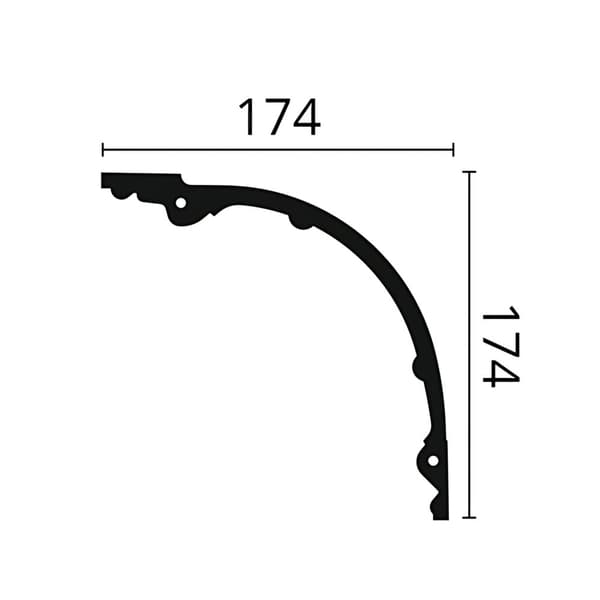Taklist NMC ARSTYL Z40-box 1 låda innehåller 7 lister 14 m