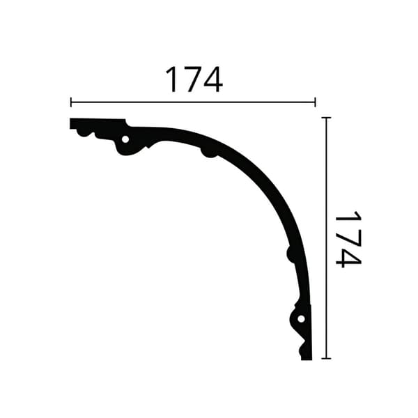 Taklist NMC ARSTYL Z41-box 1 låda innehåller 6 lister 12 m