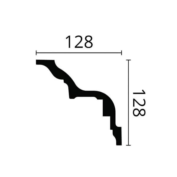 Taklist NMC ARSTYL Z5-box 1 låda innehåller 16 lister 32 m