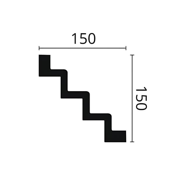 Taklist NMC ARSTYL Z51-box 1 låda innehåller 8 lister 16 m