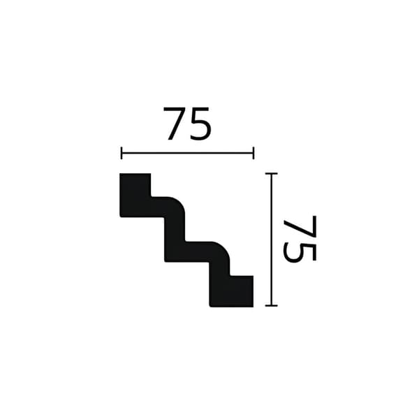 Stuklister NMC ARSTYL Z52-box 1 kasse med 25 lister 50 m