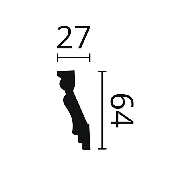 Taklist NMC ARSTYL Z8-box 1 låda innehåller 26 lister 52 m