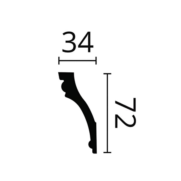 Taklist NMC ARSTYL Z9-box 1 låda innehåller 26 lister 52 m