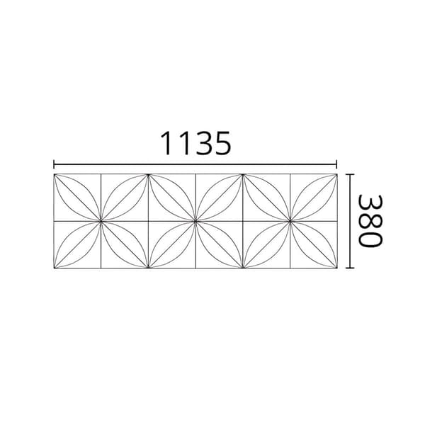 3d vægpanel NMC ARSTYL FLOWER-box 1 kasse med 5 paneler