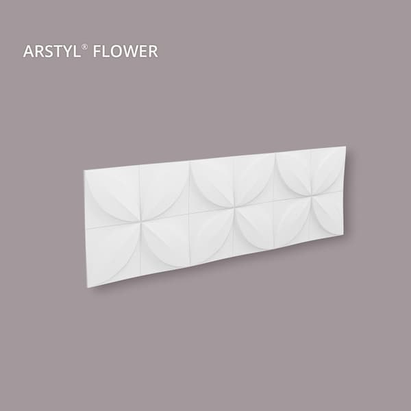 3d vægpanel NMC ARSTYL FLOWER-box 1 kasse med 5 paneler